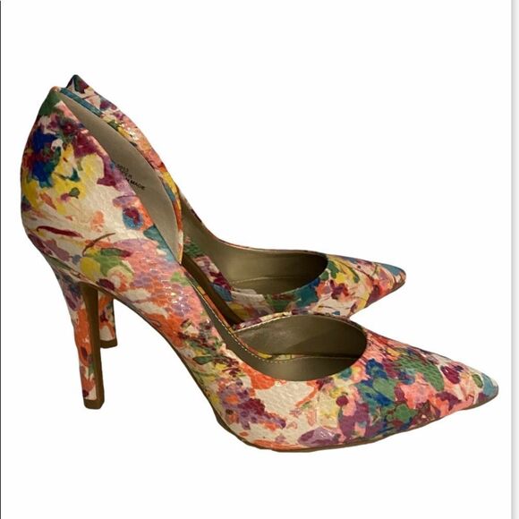 A.N.A Floral Print Heels Size 6 - Picture 1 of 9